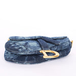 Christian Dior Kaleidoscopic Tie Dye Denim Mini Saddle Bag