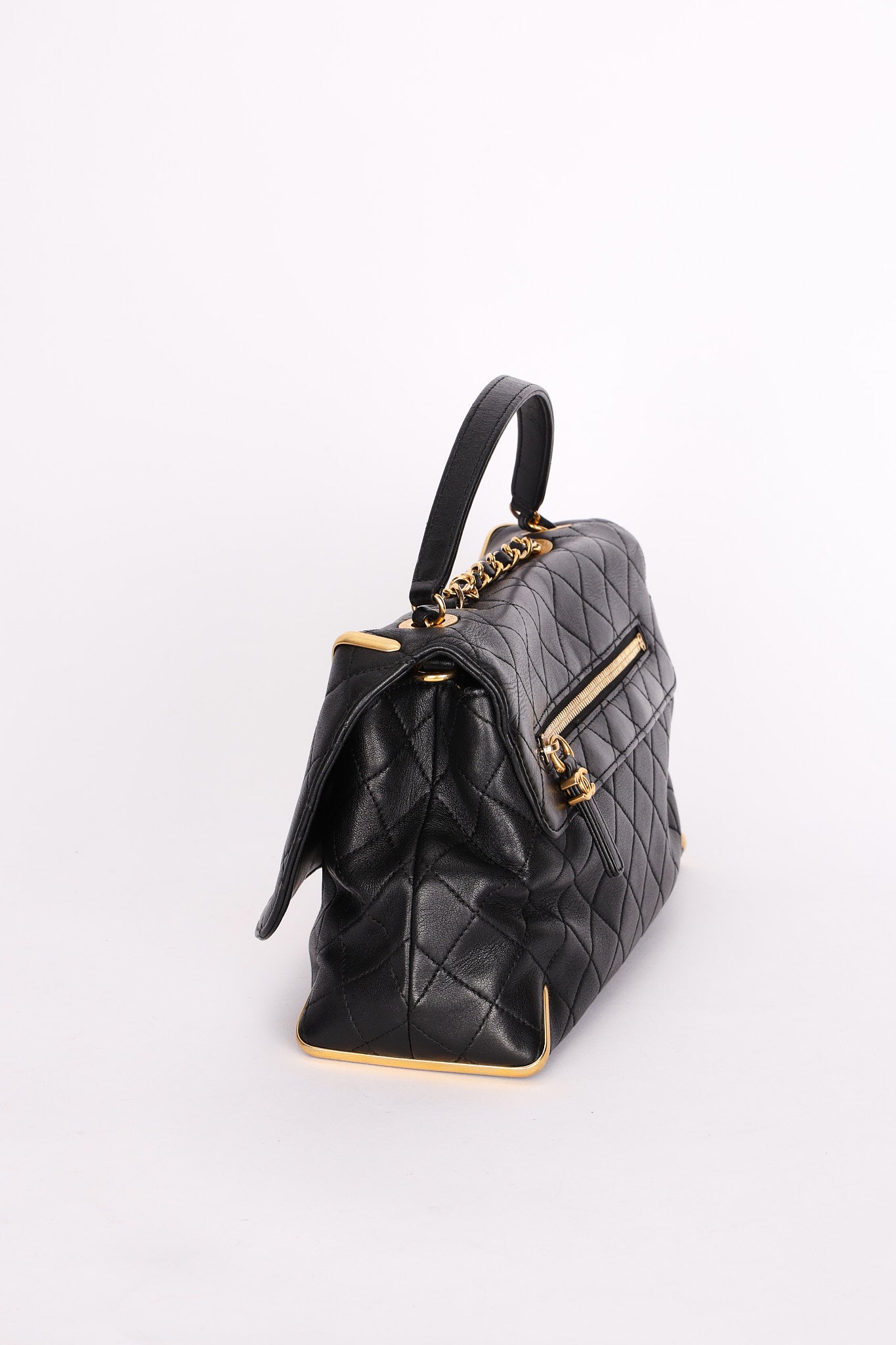 Chanel Bag Black Calfskin AGHW