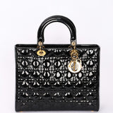 Dior Large Lady Black Patent