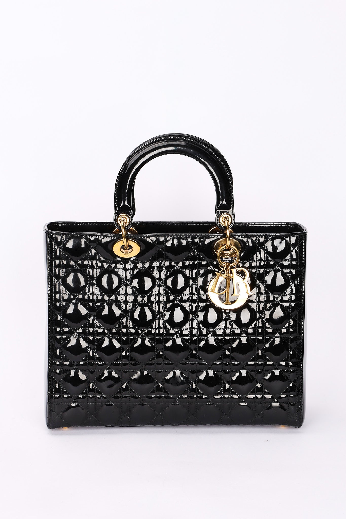 Dior Large Lady Black Patent