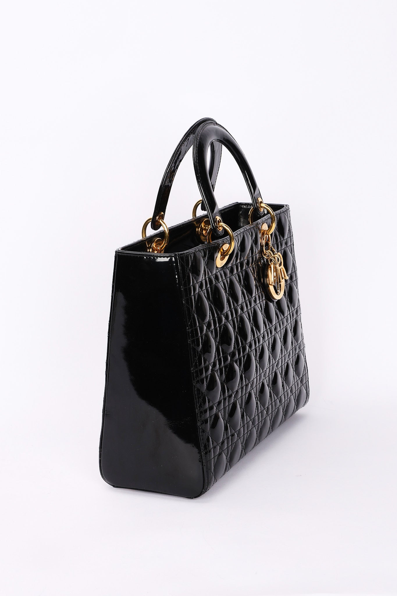Dior Large Lady Black Patent