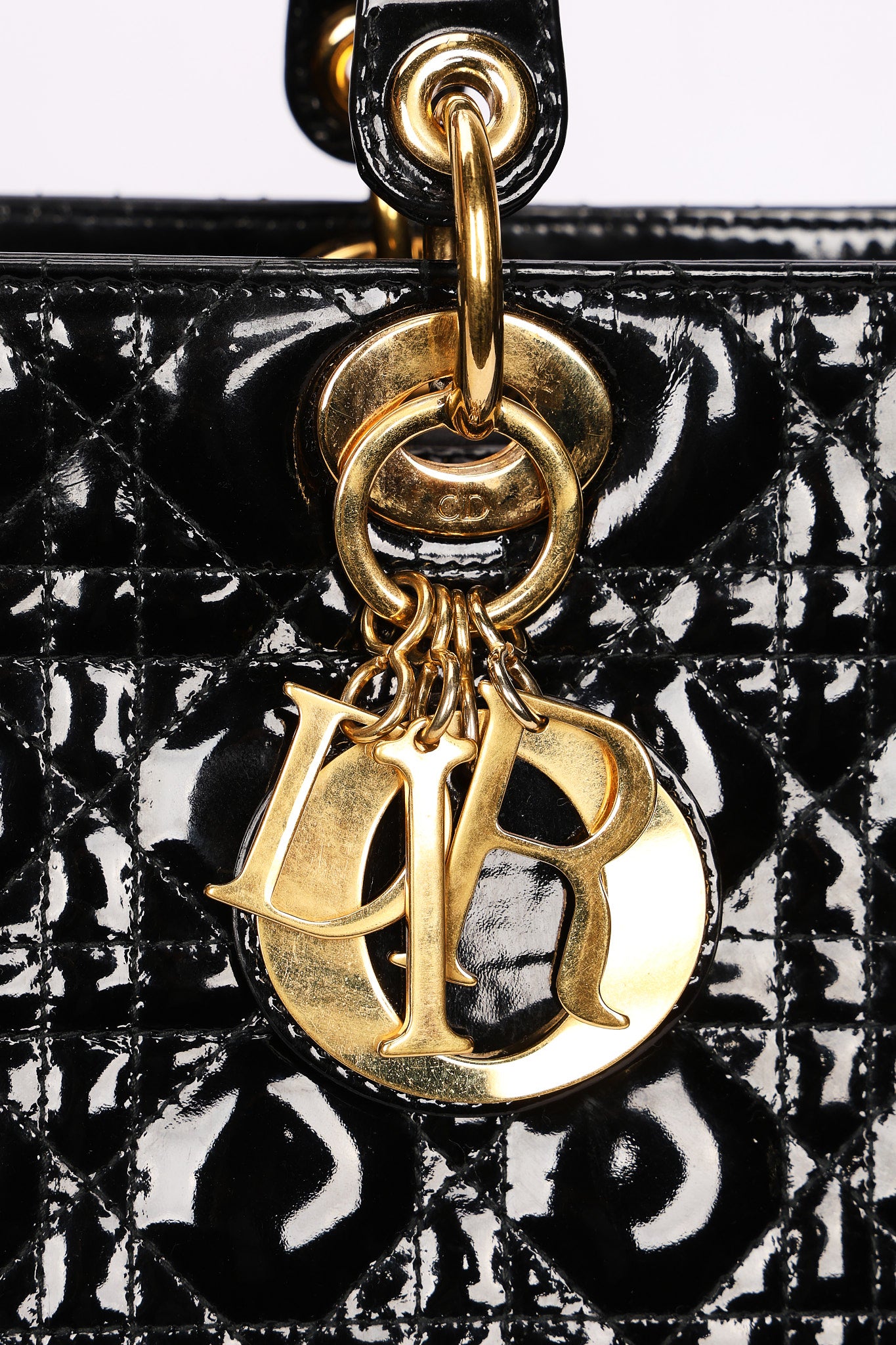 Dior Large Lady Black Patent