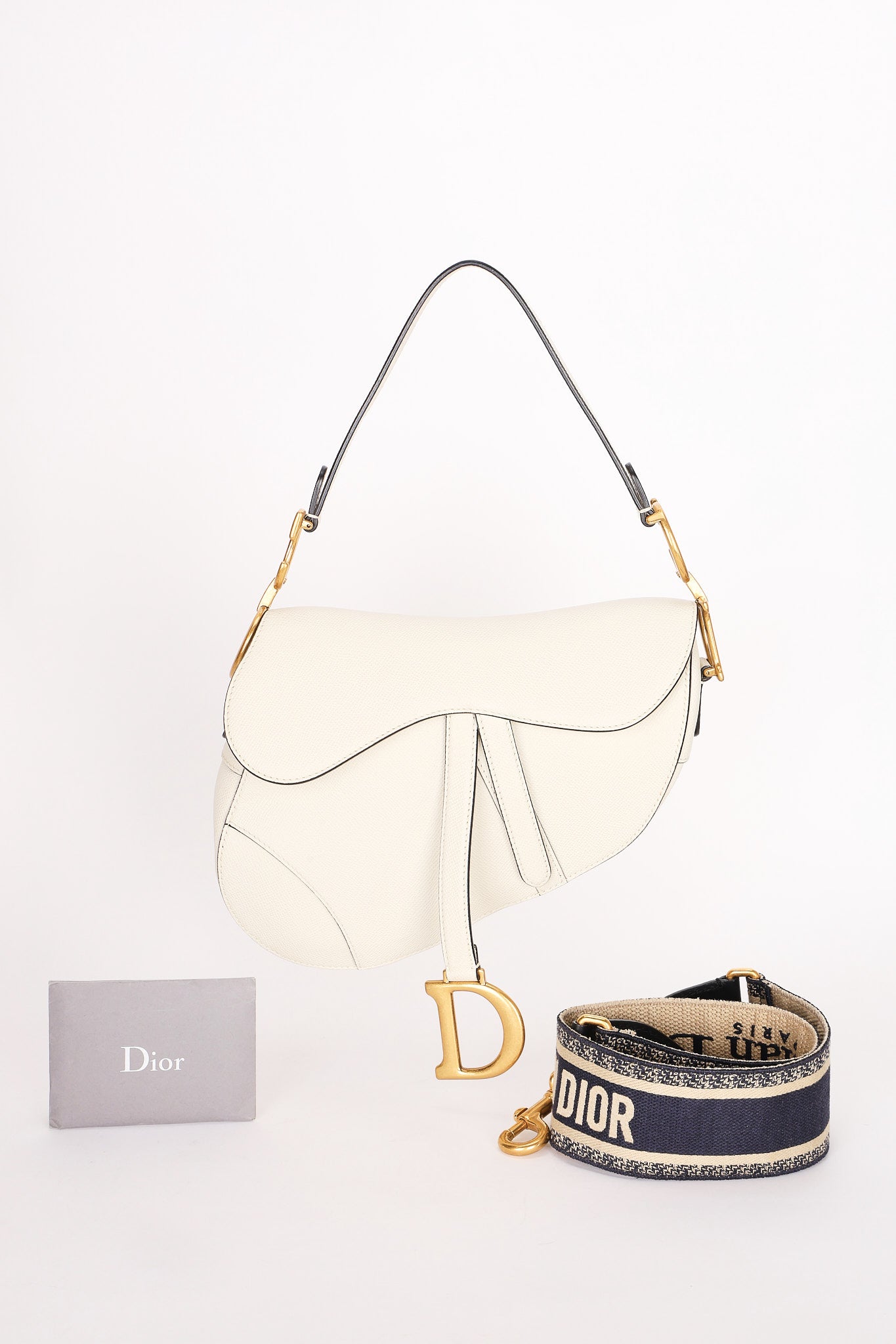 Dior Medium Saddle Bag with Guitar Strap