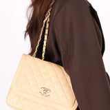 Chanel Medium Lovely Day Flap Beige Lambskin 2018 GHW