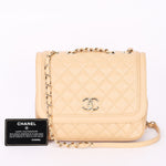 Chanel Medium Lovely Day Flap Beige Lambskin GHW
