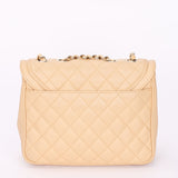 Chanel Medium Lovely Day Flap Beige Lambskin GHW
