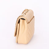 Chanel Medium Lovely Day Flap Beige Lambskin GHW