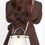 Fendi Mini Peekaboo Himalayan Lizard