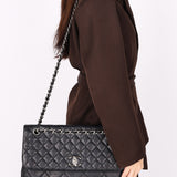 Chanel Single Flap Black Calfskin SHW