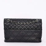 Chanel Single Flap Black Calfskin SHW