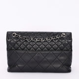 Chanel Single Flap Black Calfskin SHW