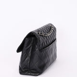 Chanel Single Flap Black Calfskin SHW