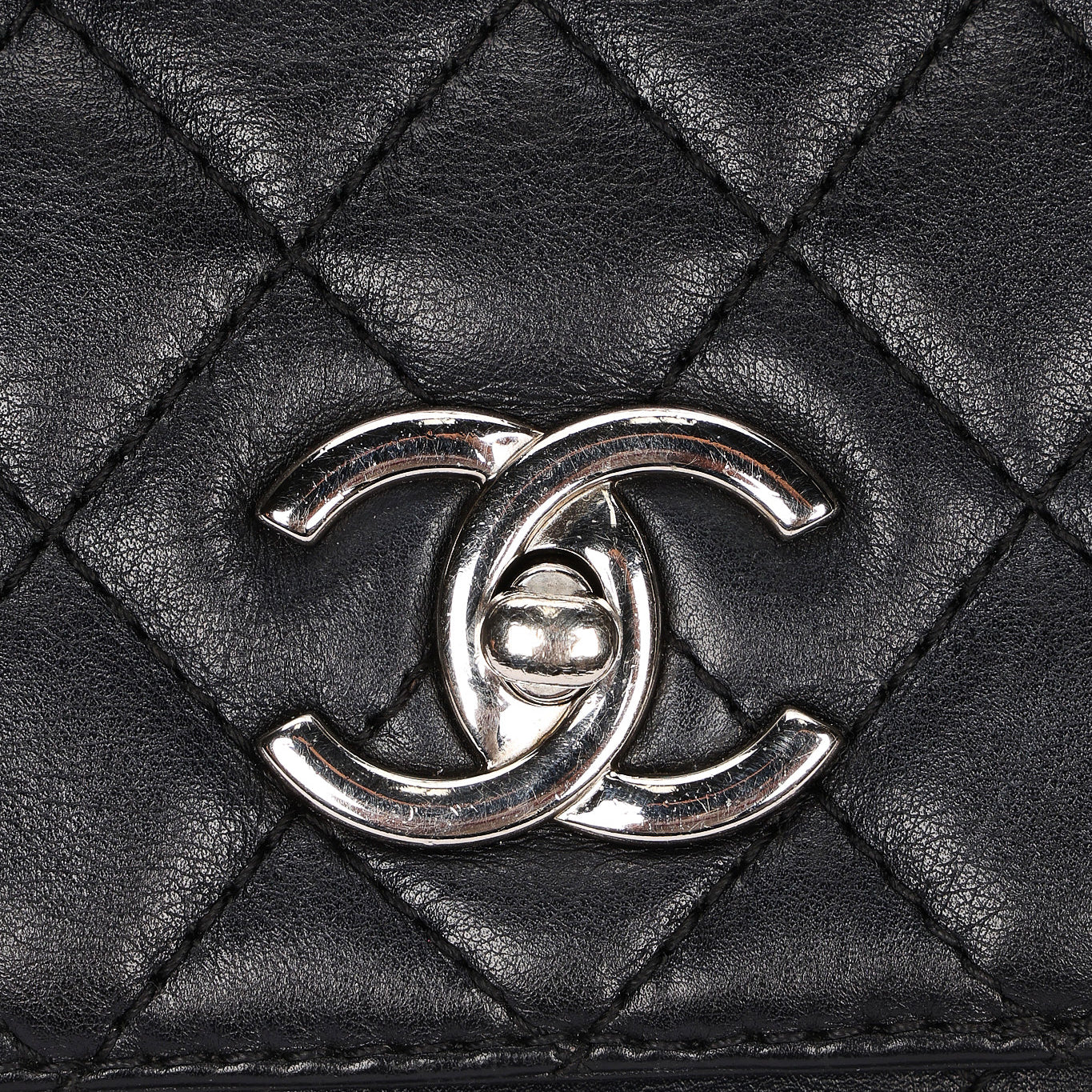 Chanel Single Flap Black Calfskin SHW