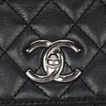 Chanel Single Flap Black Calfskin SHW