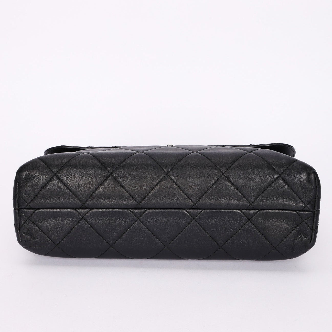 Chanel Single Flap Black Calfskin SHW