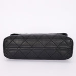 Chanel Single Flap Black Calfskin SHW