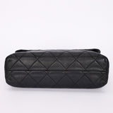 Chanel Single Flap Black Calfskin SHW