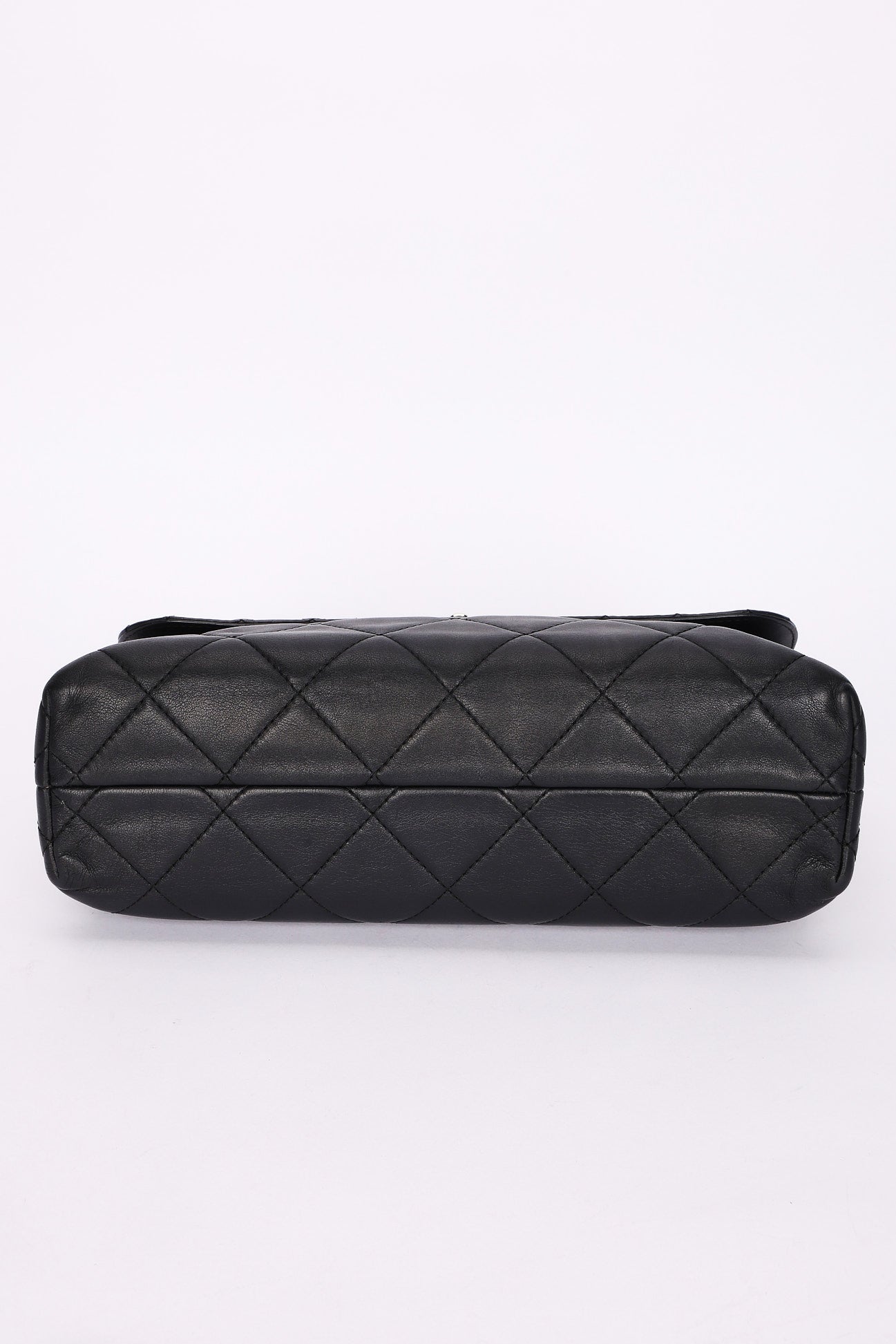 Chanel Single Flap Black Calfskin SHW