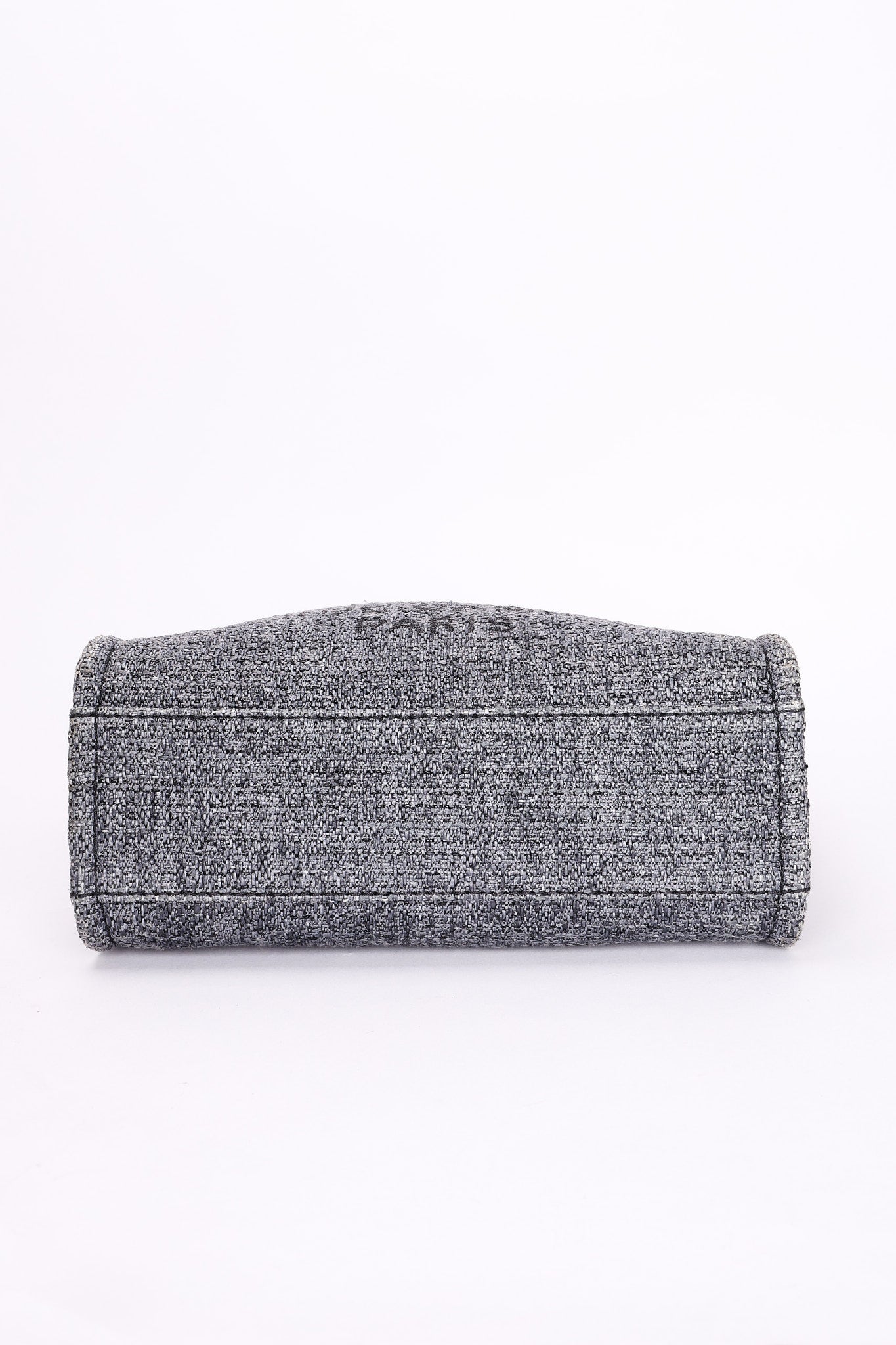 Chanel Mini Deauville Tote Navy Lurex Boucle CGHW