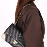 Chanel Rock the Corner Chevron Single Flap AGHW
