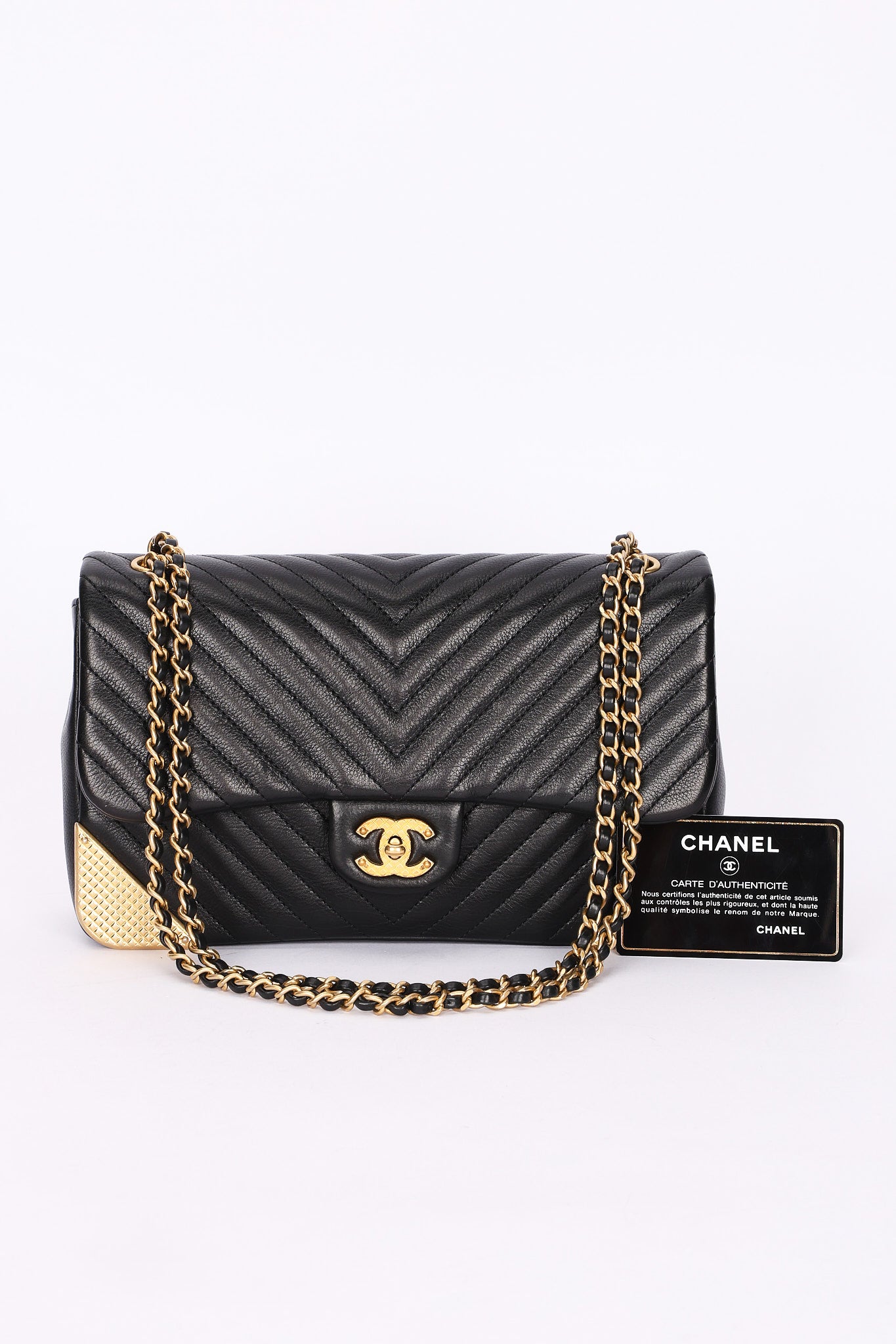 Chanel Rock the Corner Chevron Single Flap AGHW