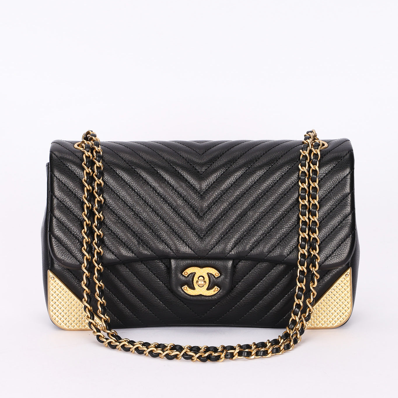Chanel Rock the Corner Chevron Single Flap AGHW