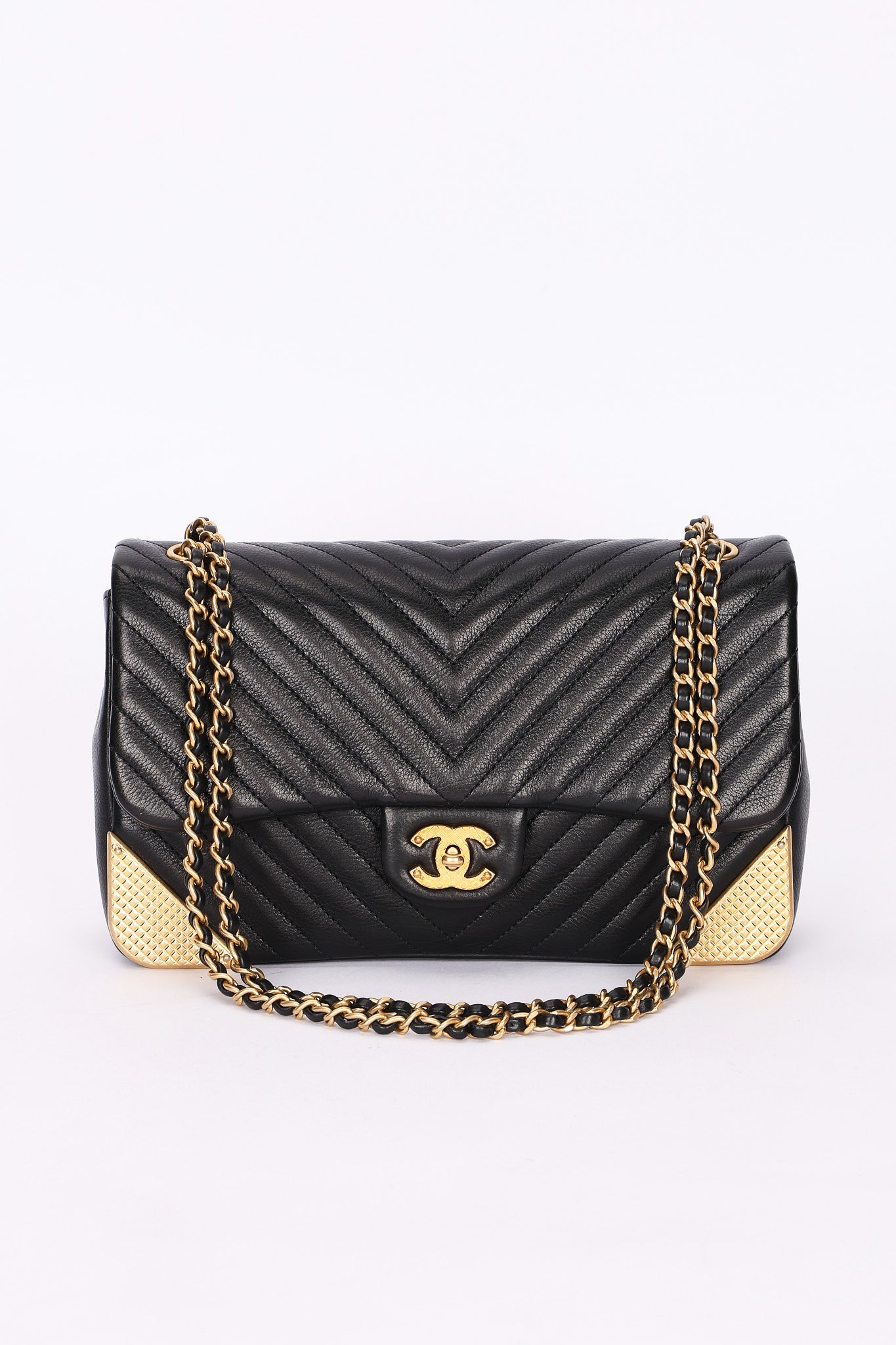Chanel Rock the Corner Chevron Single Flap AGHW