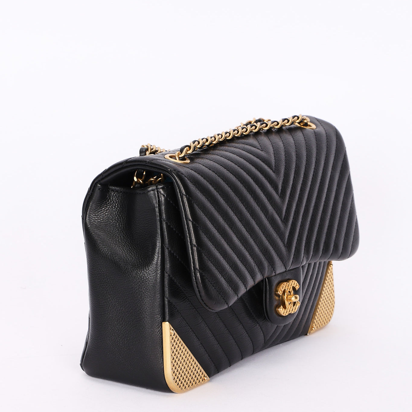 Chanel Rock the Corner Chevron Single Flap AGHW