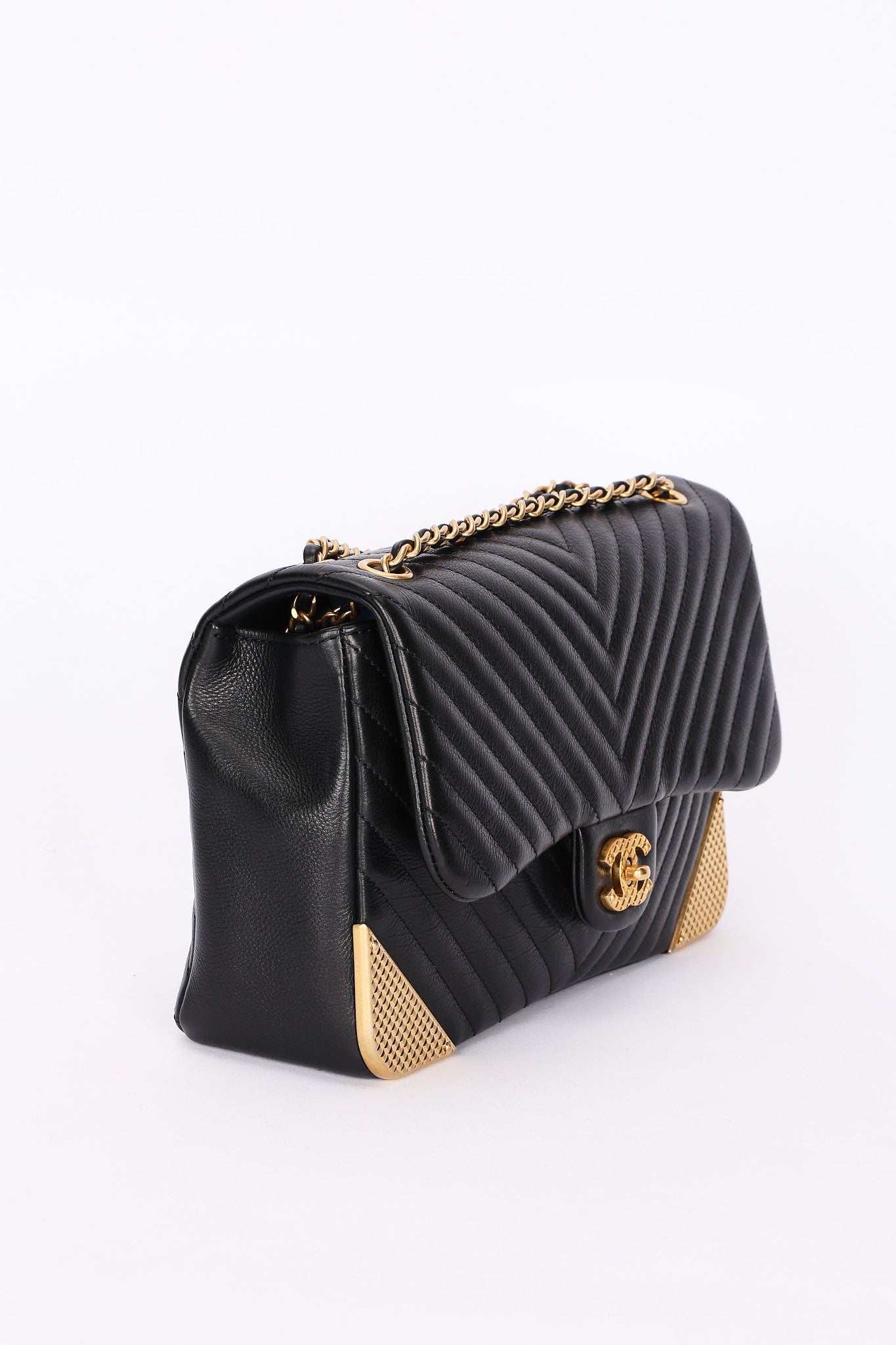 Chanel Rock the Corner Chevron Single Flap AGHW