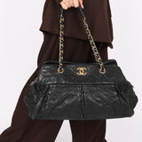 Chanel Bag Black Soft Crinkled Calfskin AGHW