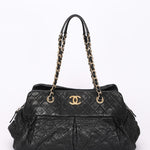 Chanel Bag Black Soft Crinkled Calfskin AGHW