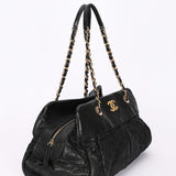Chanel Bag Black Soft Crinkled Calfskin AGHW