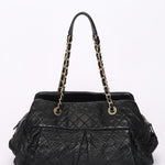 Chanel Bag Black Soft Crinkled Calfskin AGHW