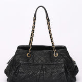 Chanel Bag Black Soft Crinkled Calfskin AGHW