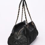 Chanel Bag Black Soft Crinkled Calfskin AGHW