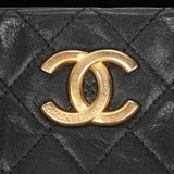Chanel Bag Black Soft Crinkled Calfskin AGHW