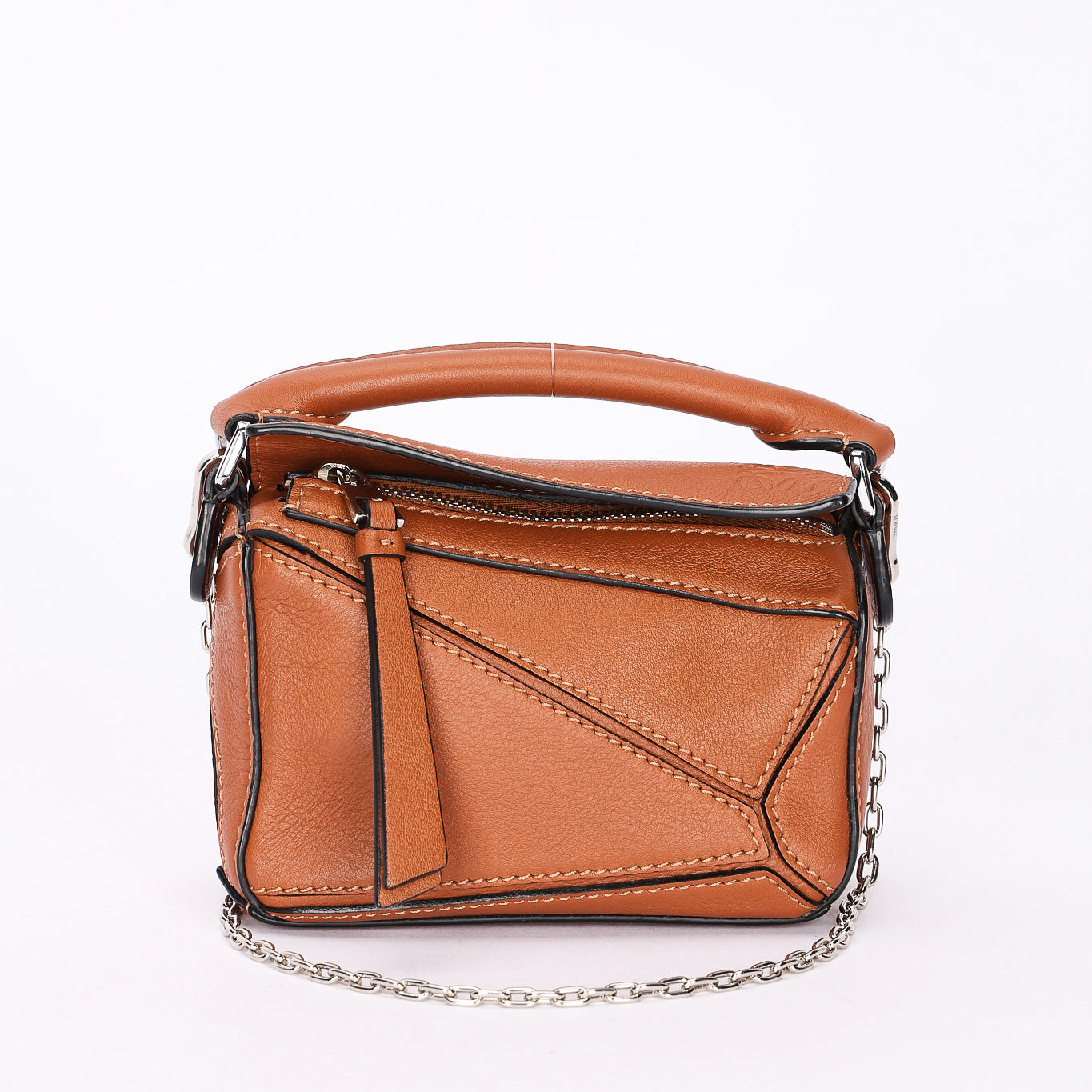 Loewe Nano Puzzle Bag Cognac