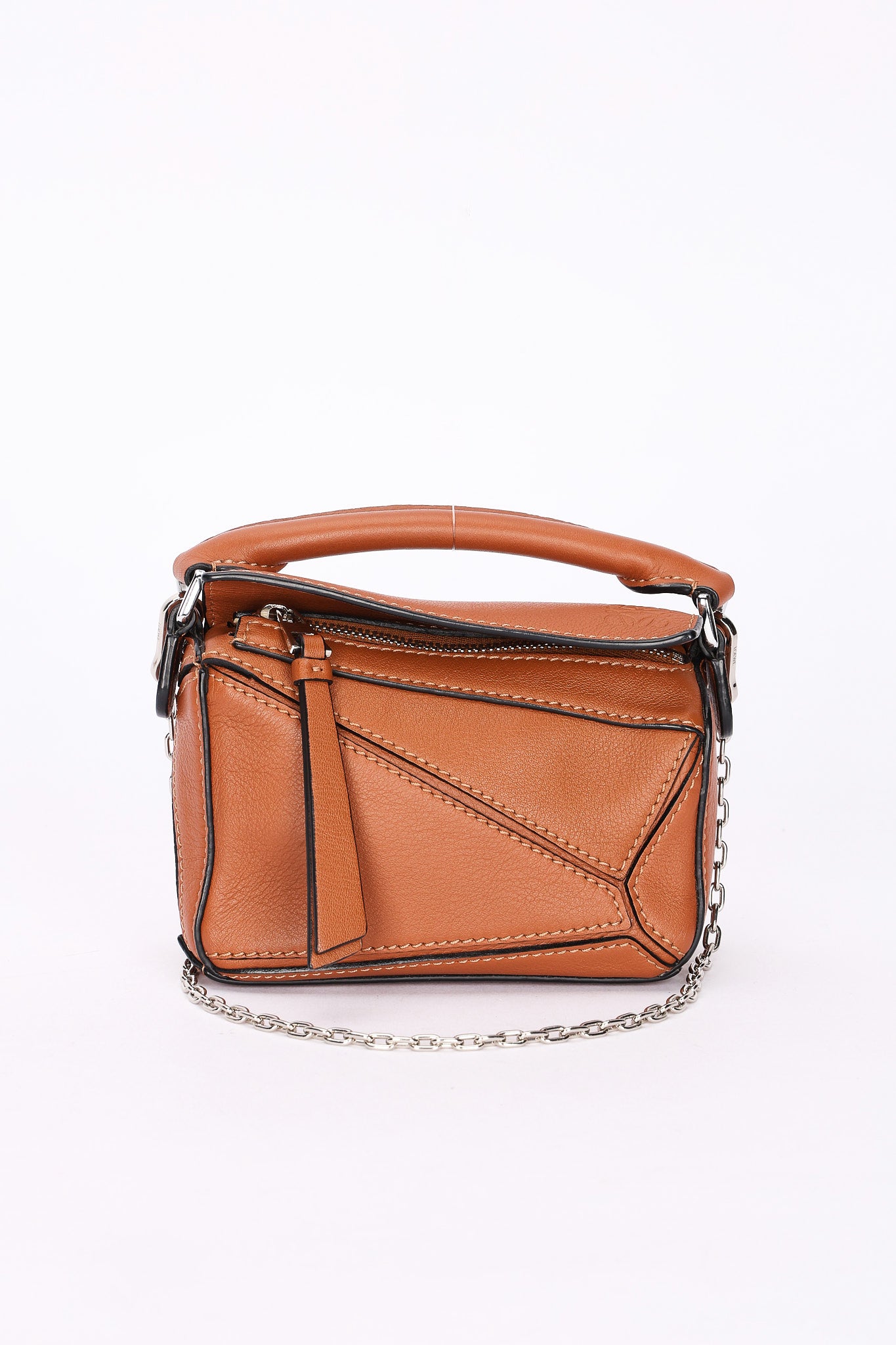 Loewe Nano Puzzle Bag Cognac