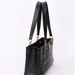 Chanel Chocolate Bar Tote Black Caviar GHW