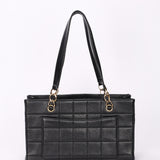 Chanel Chocolate Bar Tote Black Caviar GHW