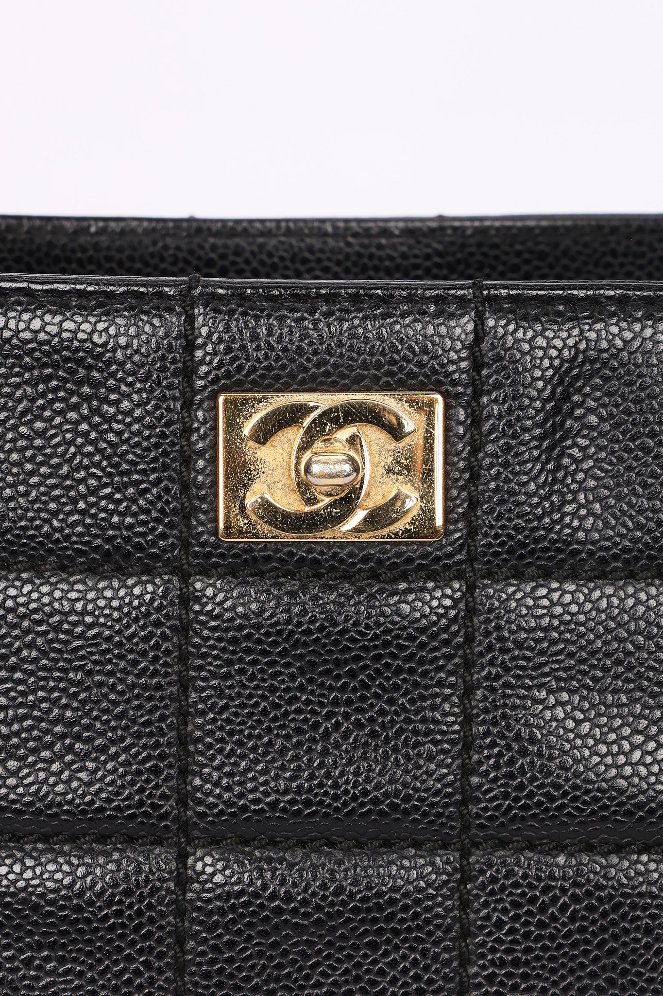 Chanel Chocolate Bar Tote Black Caviar GHW