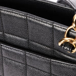 Chanel Chocolate Bar Tote Black Caviar GHW