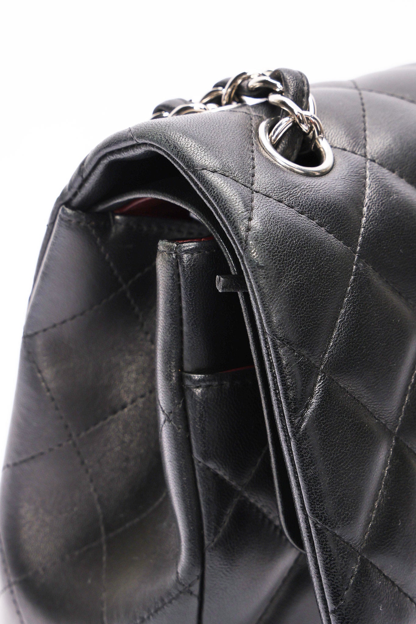 Chanel Jumbo Classic Double Flap Black Lambskin SHW