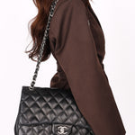 Chanel Jumbo Classic Double Flap Black Lambskin SHW