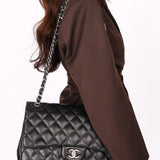 Chanel Jumbo Classic Double Flap Black Lambskin SHW
