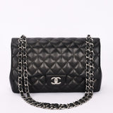 Chanel Jumbo Classic Double Flap Black Lambskin SHW