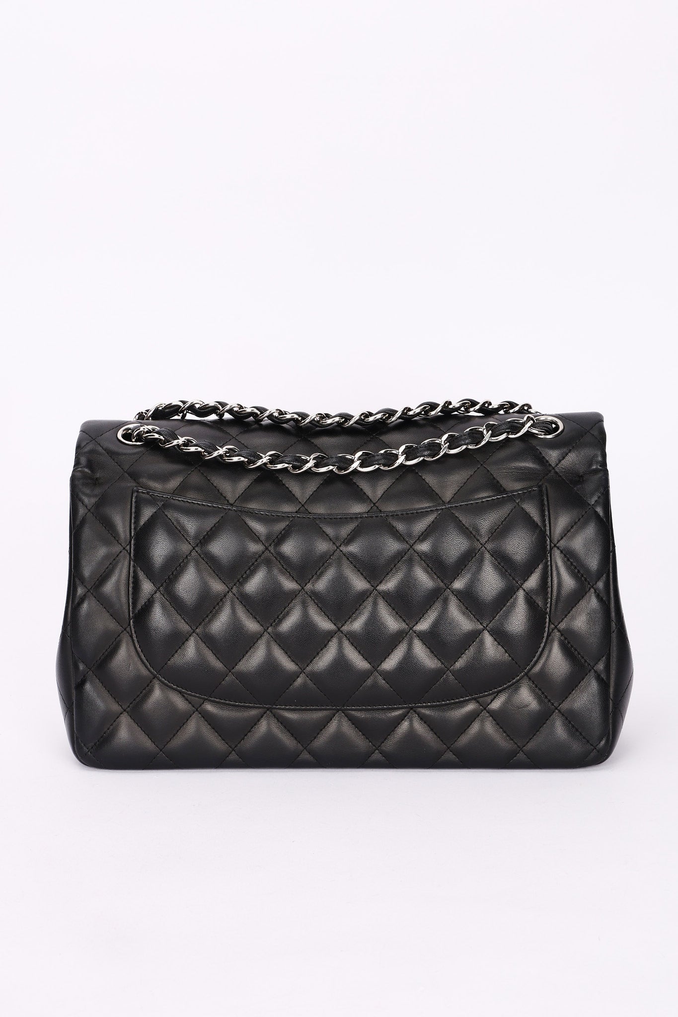 Chanel Jumbo Classic Double Flap Black Lambskin SHW