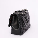 Chanel Jumbo Classic Double Flap Black Lambskin SHW