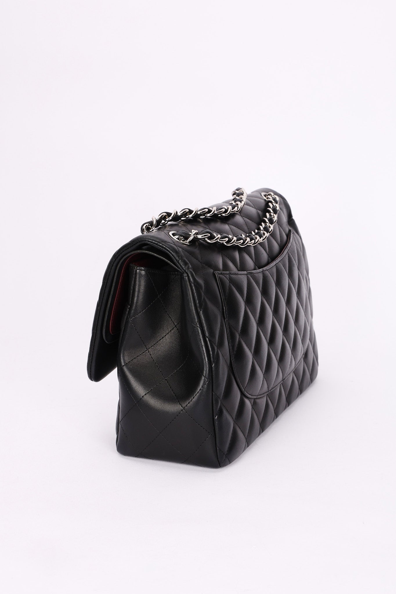 Chanel Jumbo Classic Double Flap Black Lambskin SHW