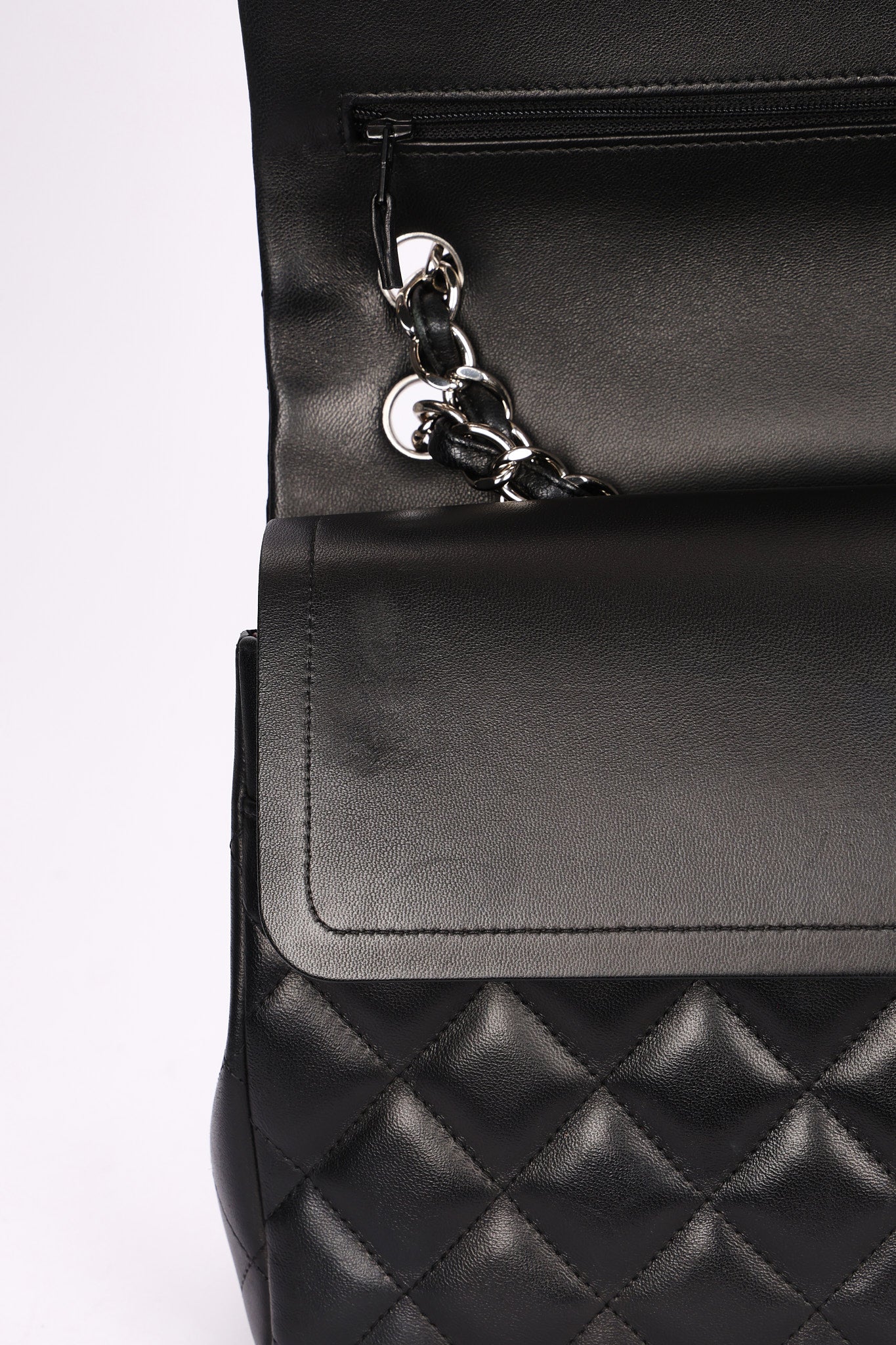 Chanel Jumbo Classic Double Flap Black Lambskin SHW